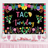 Farbig Pflanzen Mit Schwarz 2 Geburtstag Party Hintergrund